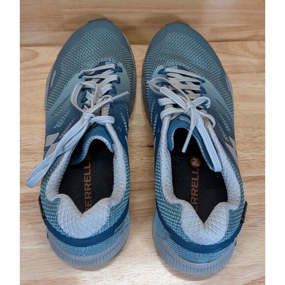 Merrell Hyperlock Trail Running Shoes Women’s 7.5 J598328 Blue Gray Athletic - Picture 7 of 9